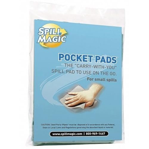 Spill Magic 250P30 Pocket Pad, 4.5' x 6.75', 30X1 Case