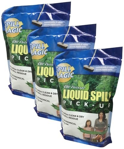 Spill Magic All-Purpose Absorbent Powder, 12 oz Bag (Pack of 3)