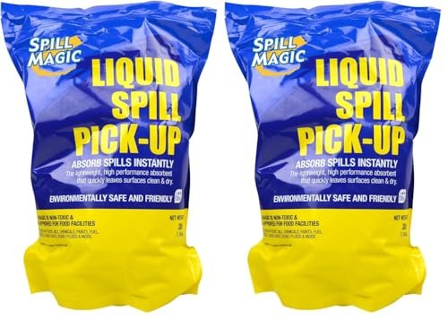 Spill Magic All-Purpose Absorbent Powder, 3 lb Bag (Pack of 2)
